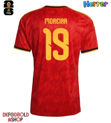 Belgien Diego Moreira #19 Hjemmebanetrøje VM 2026 Kort ærmer